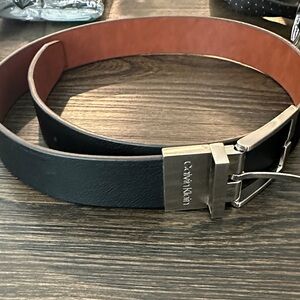 Calvin Klein Men's Black and Brown Belt